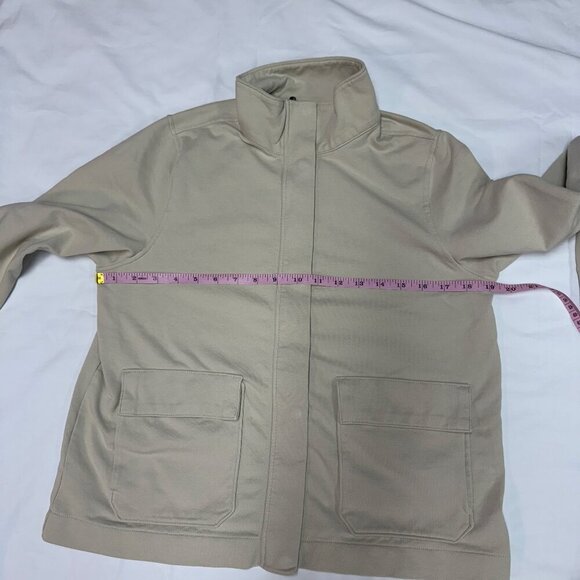 Patagonia Roaming Layering Shirt Jacket Medium Creme Zip/Snap EUC - Picture 12 of 14